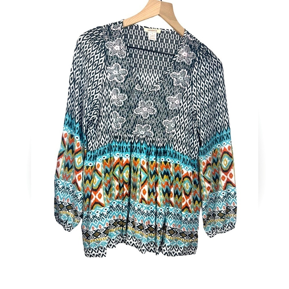 Sundance Stella Tunic‎ Peasant Top Sz Small Boho Floral